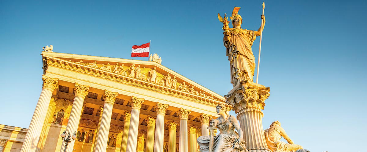 The Austrian Parliament Building, Vienna